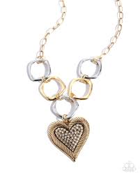 Paparazzi Accessories - Focused Affection - Gold Necklace