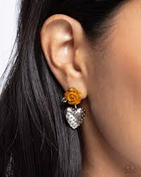 Paparazzi Accessories - Girly Grade - Brown Earrings