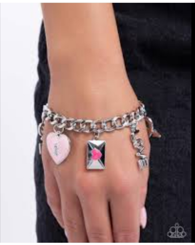 Paparazzi Accessories  - Valentines Variety  - Pink Bracelet