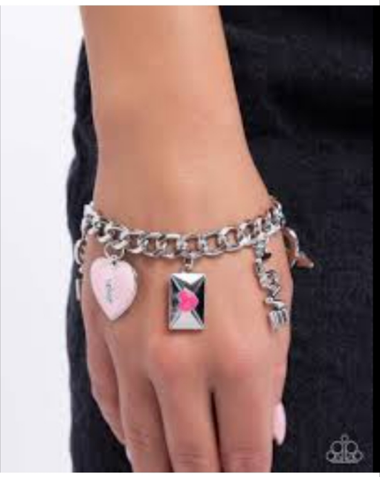 Paparazzi Accessories  - Valentines Variety  - Pink Bracelet