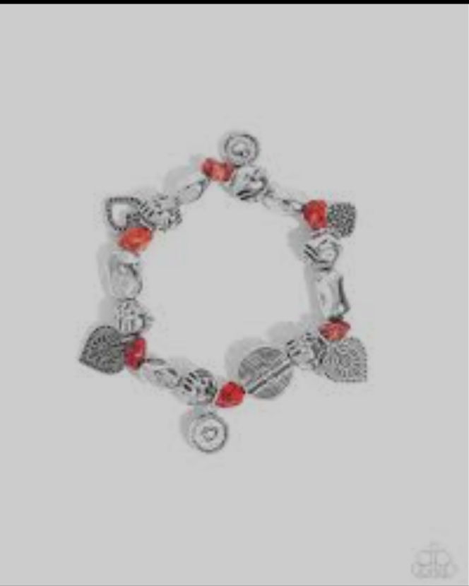 Paparazzi Accessories  - Rustic Rampage  - Red Bracelet