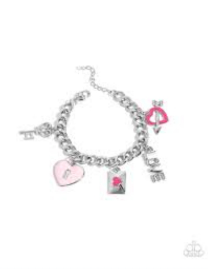 Paparazzi Accessories  - Valentines Variety  - Pink Bracelet