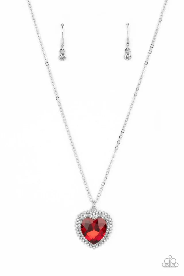 Paparazzi Accessories - Sweethearts Stroll - Red Necklace