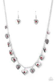 Paparazzi Accessories - Lovely Lockets - Red Necklace