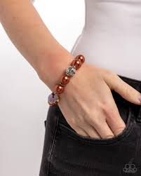 Paparazzi Accessories - Ornamental Outfit- Brown Bracelet