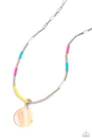 Paparazzi Accessories - Shell Me A Story - Multi Colored Necklaces