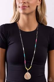 Paparazzi Accessories - Shell Me A Story - Multi Colored Necklaces