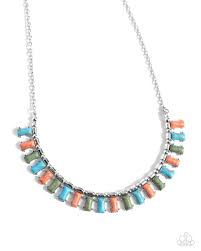 Paparazzi Accessories - Stony Shimmer - Blue Necklace