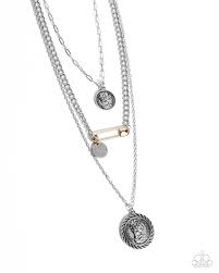 Paparazzi Accessories - Sunset Safety - Silver Necklace