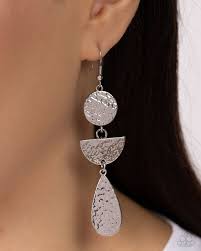 Paparazzi Accessories - Thrift Shop Trove - Silver Earrings