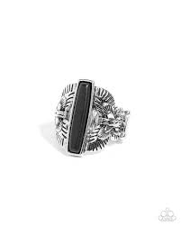 Paparazzi Accessories - Tropical Theme - Black Ring