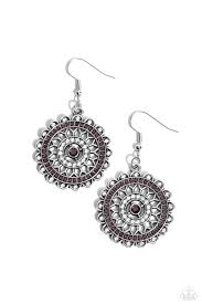 Paparazzi Accessories - Twinkly Translation - Purple Earrings