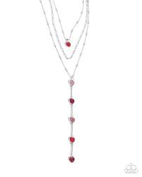 Paparazzi Accessories - Valiant Valentine - Red Necklace