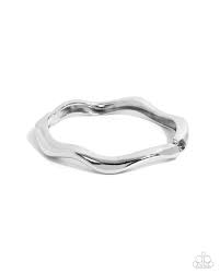 Paparazzi Accessories - Waving Hello - Silver Bracelet