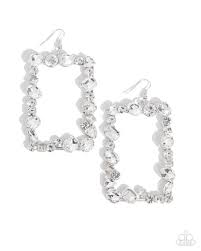 Paparazzi Accessories - Wishful Wardrobe - White Earrings