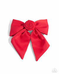 Paparazzi Accessories - Wistful Wonder - Red Hair-bow