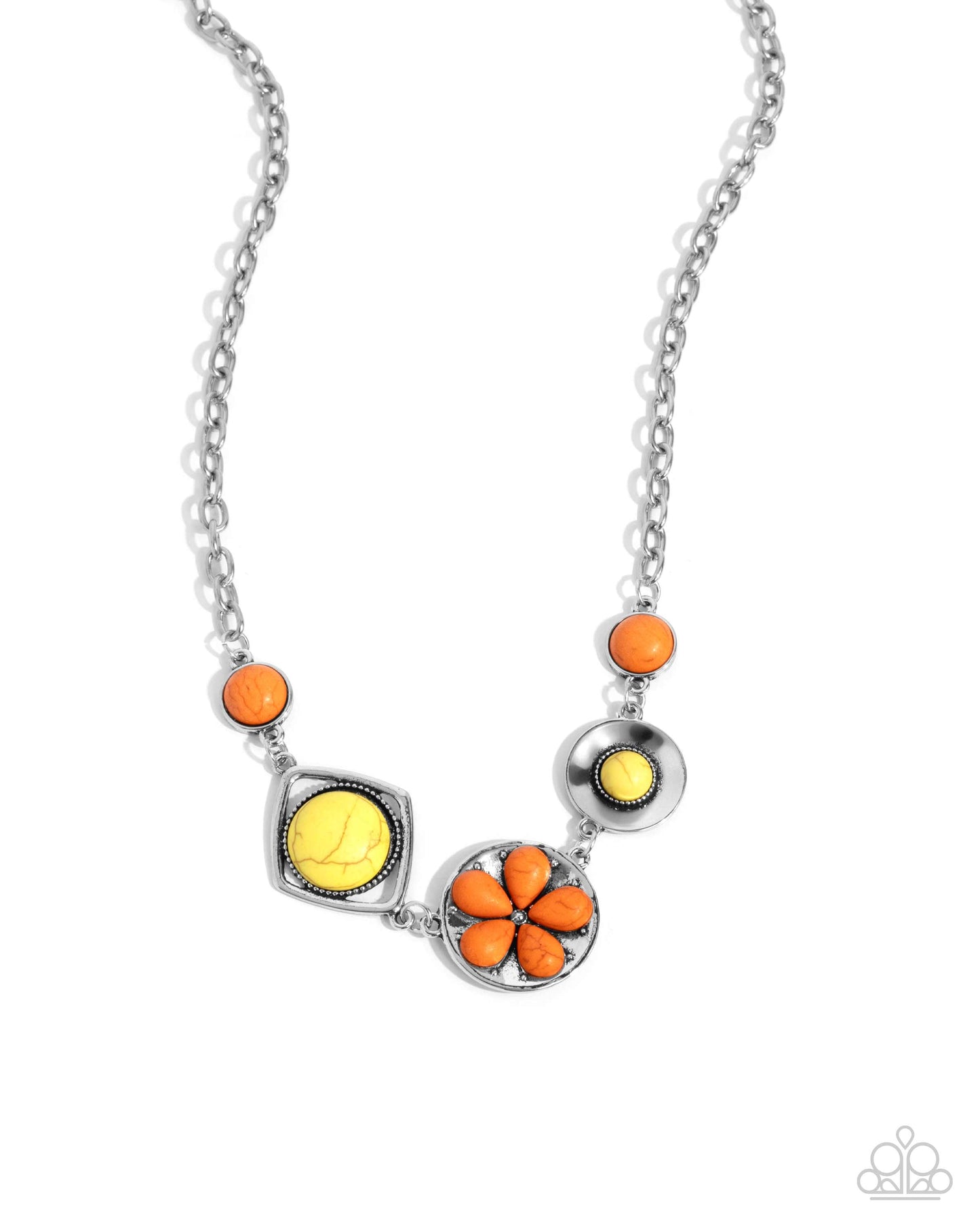 Paparazzi Accessories - Stony Someday - Orange Necklace