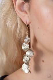 Paparazzi  Accessories - Token Gesture - Gold Earrings