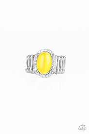 Paparazzi Accessories - Laguna Luxury - Yellow Ring