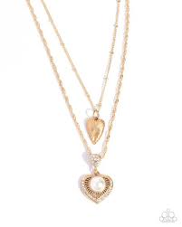 Paparazzi Accessories - Abstract Affection - Gold Necklace