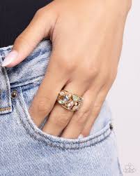 Paparazzi Accessories - Abstract Accuracy - Gold Ring