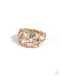 Paparazzi Accessories - Abstract Accuracy - Gold Ring