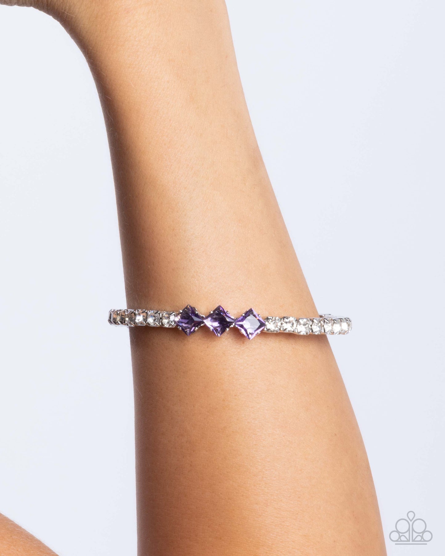 Paparazzi Accessories - Pointed Production - Purple Bracelet