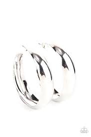 Paparazzi Accessories - Flat Out Flawless - Silver Earrings