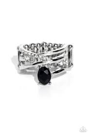 Paparazzi Accessories - Alternating Allure - Black Ring