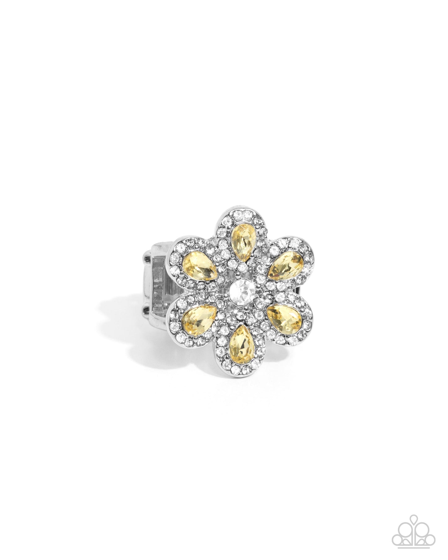 Paparazzi Accessories - Petaled Promenade - Yellow Ring