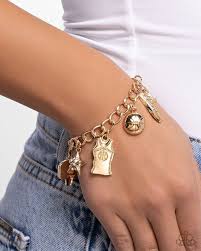 Paparazzi Accessories - Jersey Journey - Gold Bracelet