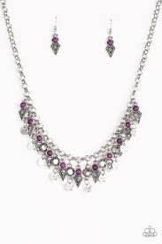 Paparazzi Accessories - Jurassic Jamboree - Purple Necklace