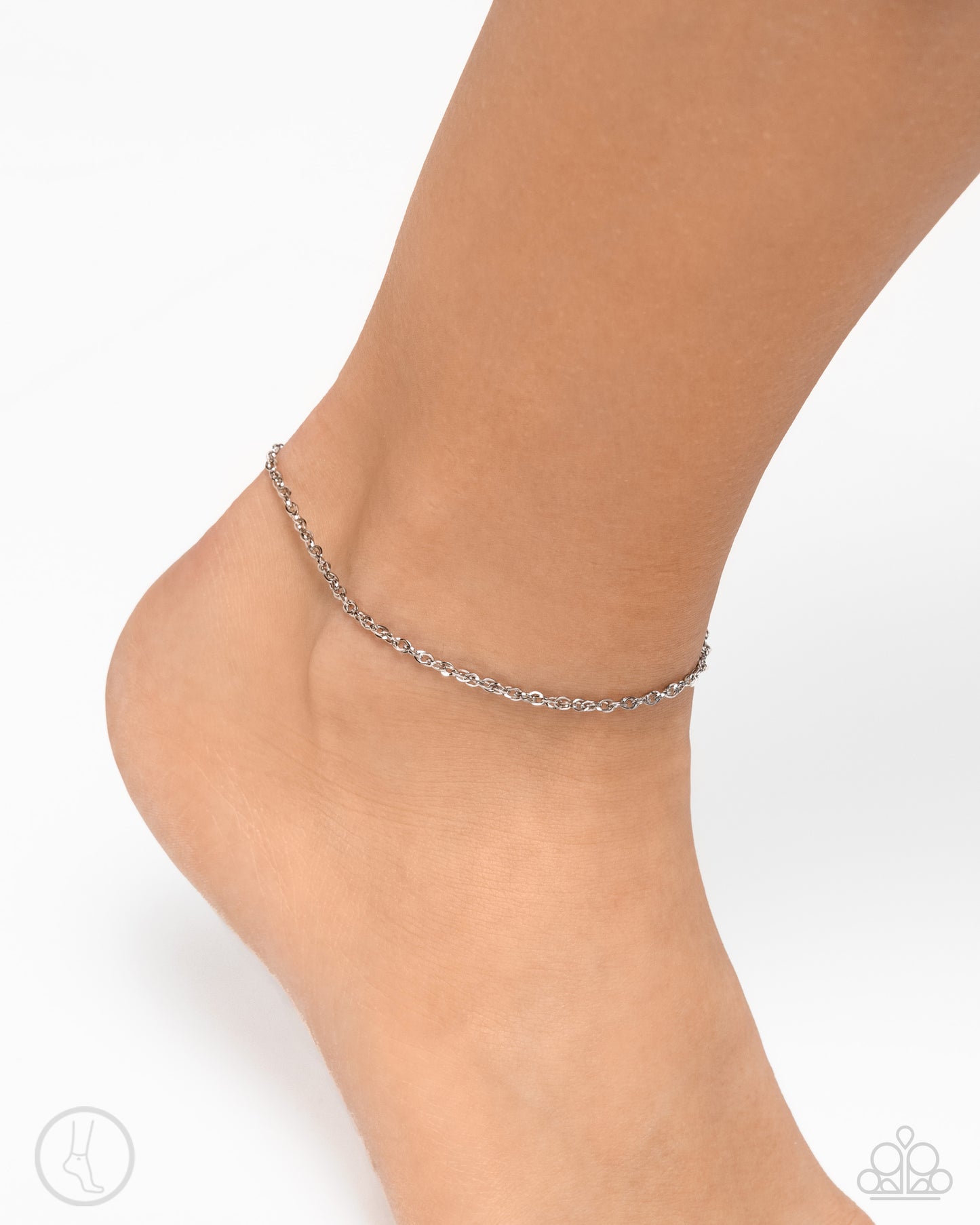 Paparazzi Accessories - Aligned Age - Silver Anklet