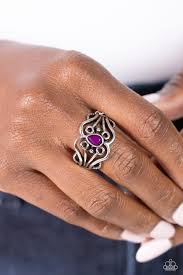 Paparazzi Accessories - Beautifully BEAD-azzled - Purple Ring