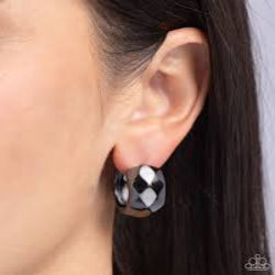 Paparazzi  Accessories - Patterned Past - Silver Earrings