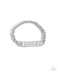 Paparazzi Accessories - Blessed Bounty - White Bracelet