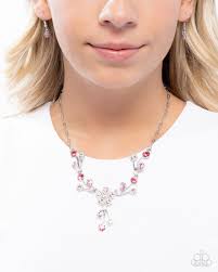 Paparazzi Accessories - Blossom Queen - Pink Necklace