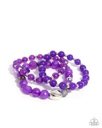 Paparazzi Accessories - Breathtaking Beat - Purple Bracelet