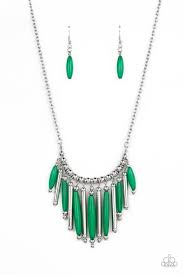 Paparazzi Accessories - Bohemian Breeze - Green Necklace