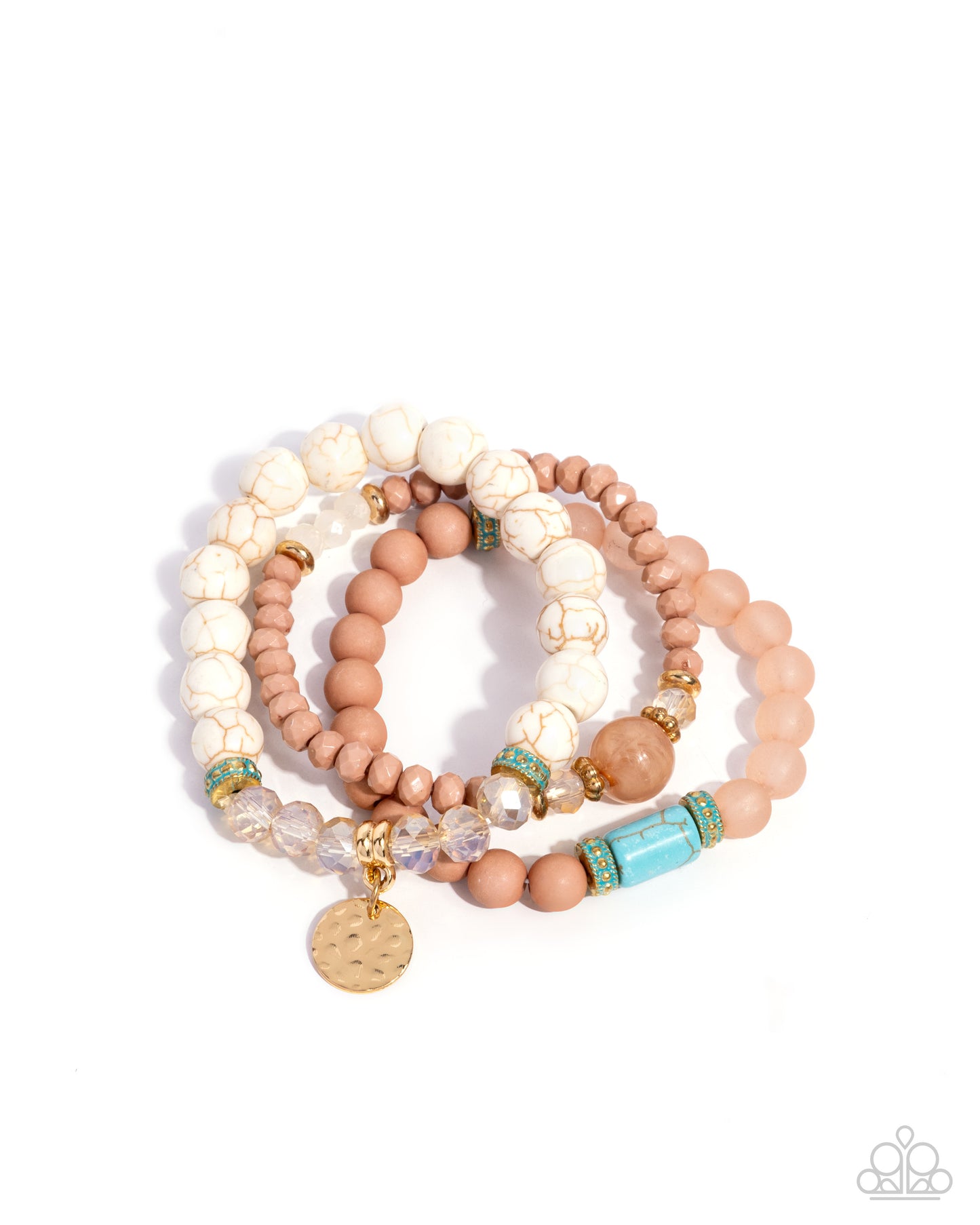 Paparazzi Accessories - Sunset Sass - White Bracelet