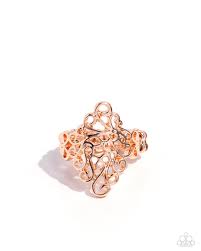 Paparazzi Accessories - Full Fledge Filigree - Copper Ring