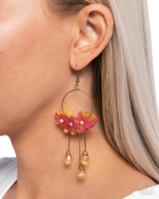 Paparazzi Accessories - Whimsical Work - Brass Earrings