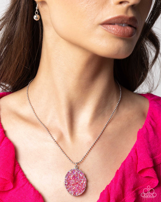 Paparazzi Accessories - Dreamy Druzies - Pink Necklace