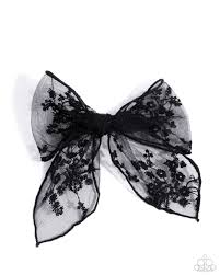 Paparazzi Accessories - Catwalk Chic - Black Hairbow