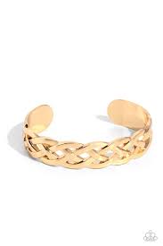 Paparazzi Accessories - Celtic Cuff - Gold Bracelet