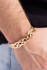 Paparazzi Accessories - Celtic Cuff - Gold Bracelet