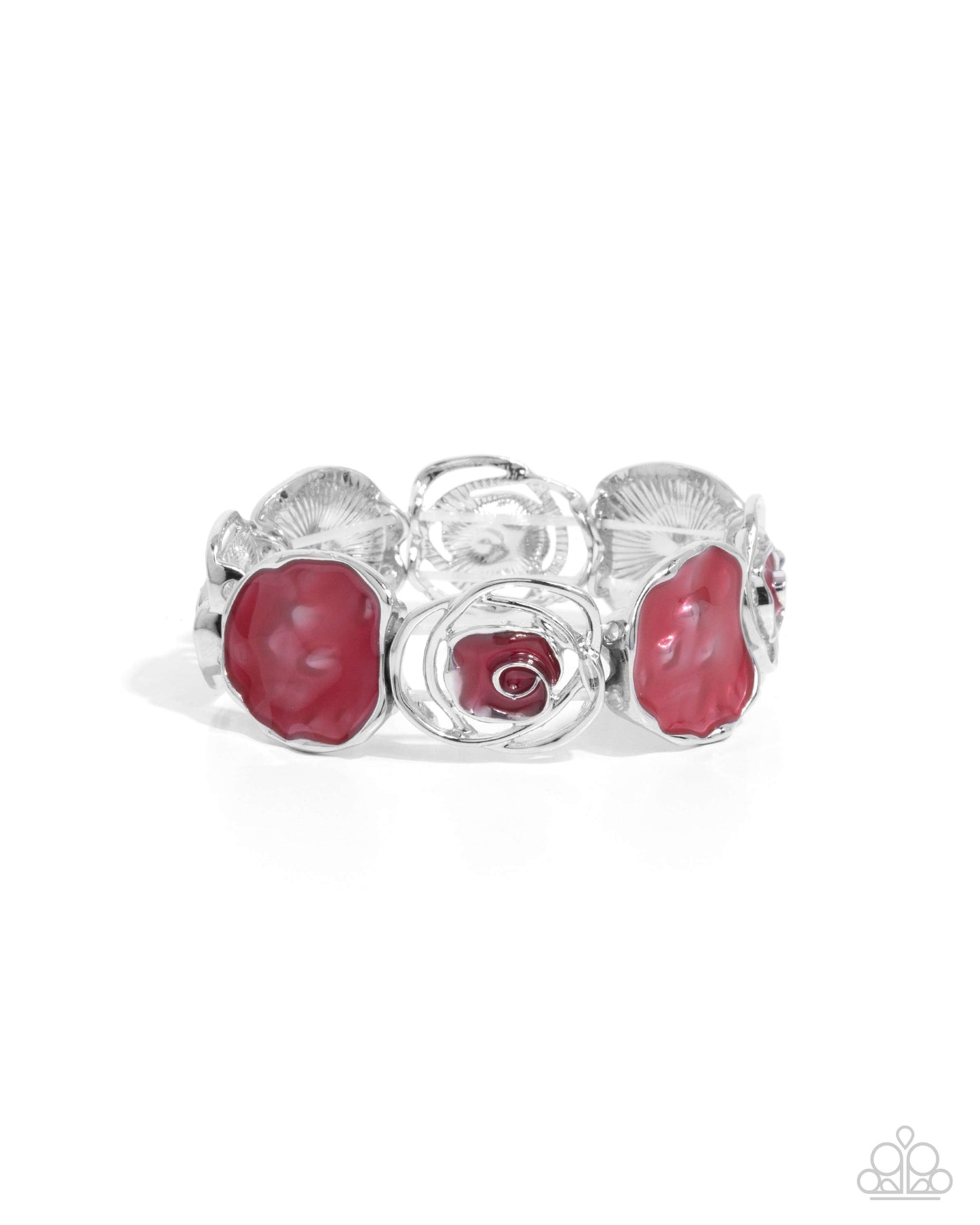 Paparazzi Accessories - Rosy Rubato - Red Bracelet