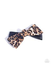 Paparazzi Accessories - Chasing Cheetah - Brown Hair Bow