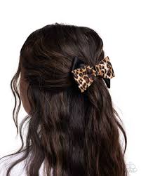 Paparazzi Accessories - Chasing Cheetah - Brown Hair Bow