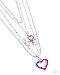 Paparazzi Accessories - Courting Caliber - Pink Necklace